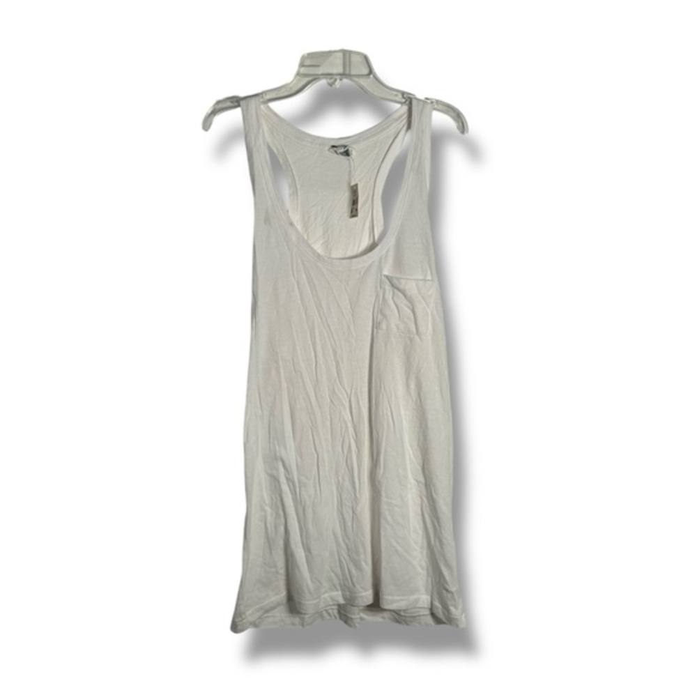 PINK Victoria’s Secret White Racerback Tank Top Size Medium - “Arailym”